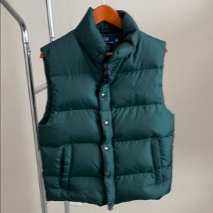 Hunter green puffer vest